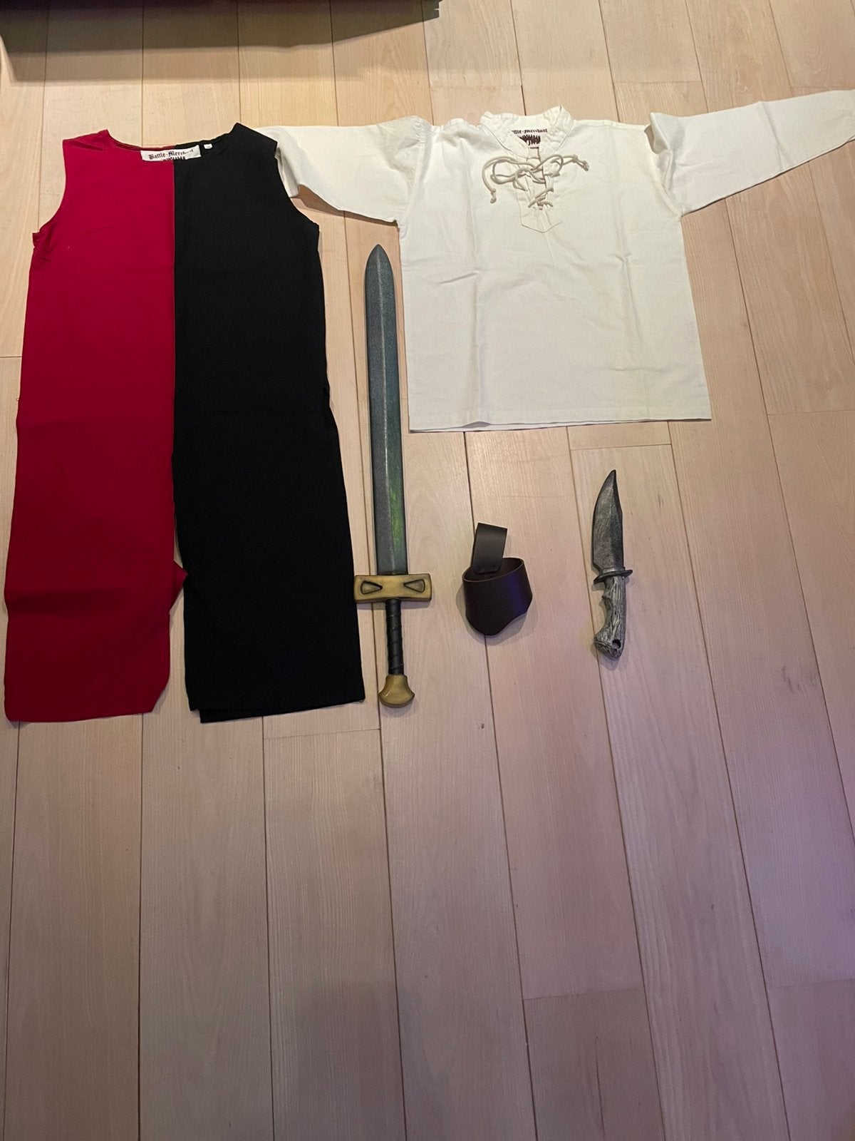Larp uitrusting, Kleding | Heren, Broeken en Pantalons, Ophalen of Verzenden, Zo goed als nieuw, Maat 46 (S) of kleiner, Zwart