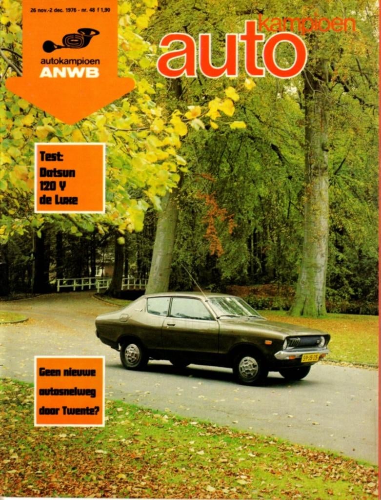 Autokampioen test Datsun 120 Y De Luxe December 1976, Ophalen of Verzenden, Gelezen, Overige merken