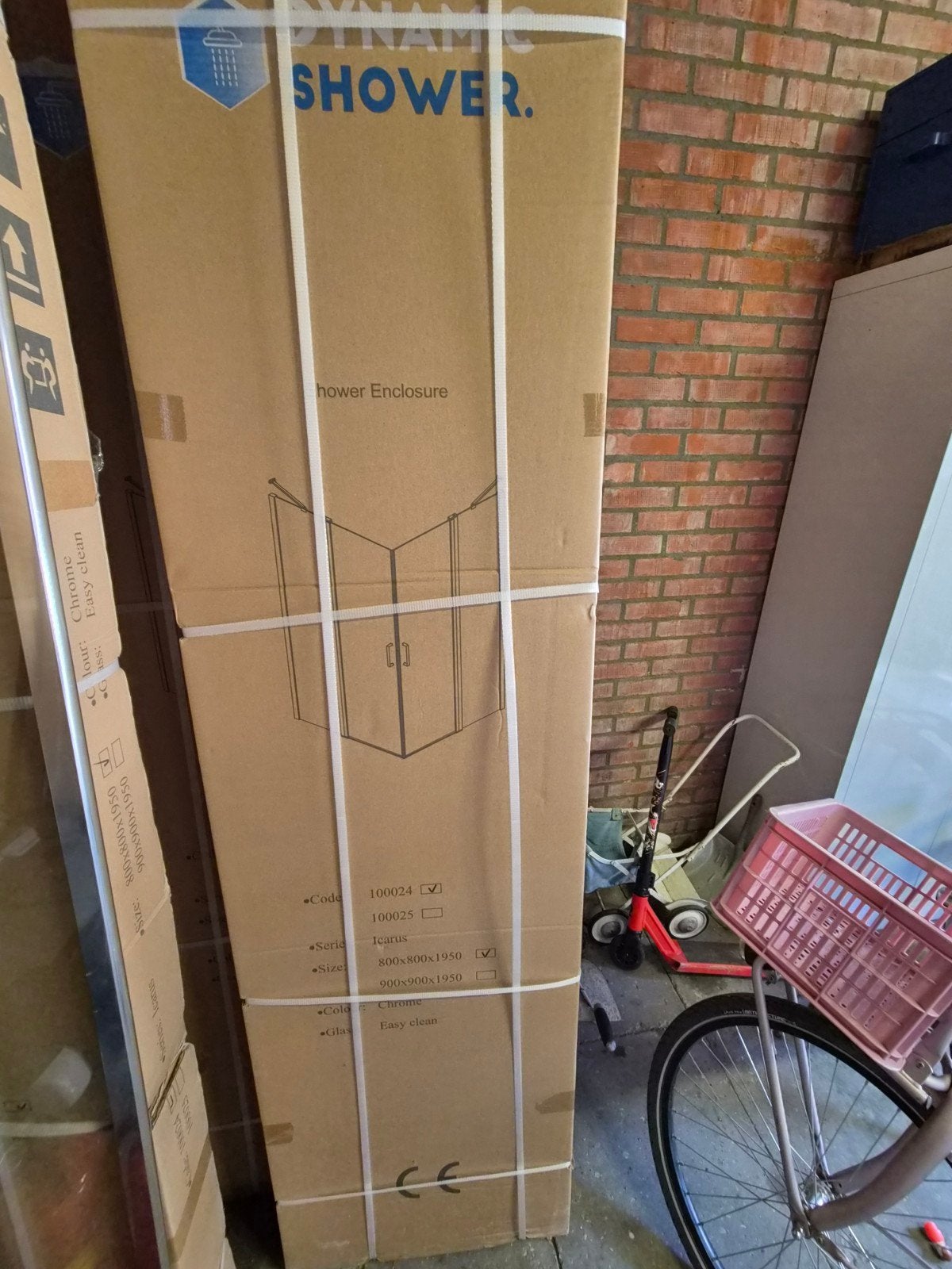Nieuwe Dynamic Douchecabine Icarus 800x800x1950 Chroom, Ophalen, Nieuw, Glas, Douche