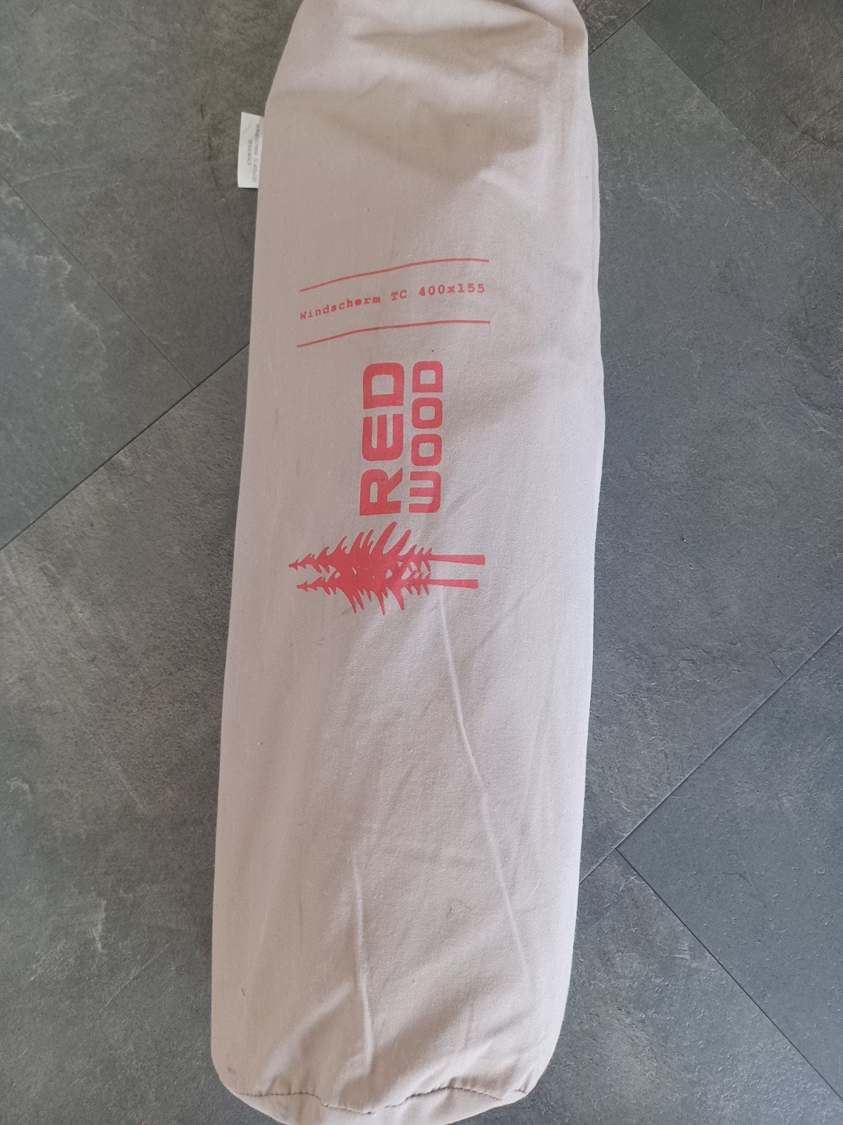 Redwood katoenen windscherm 400x155 beige - Nieuw!, Ophalen of Verzenden, Nieuw