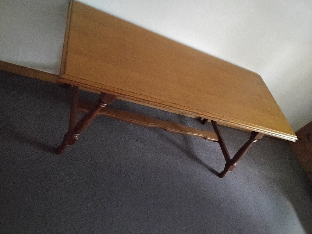 Jaren 50 60 salon tafel, Ophalen, Gebruikt, 100 tot 150 cm, 50 tot 100 cm