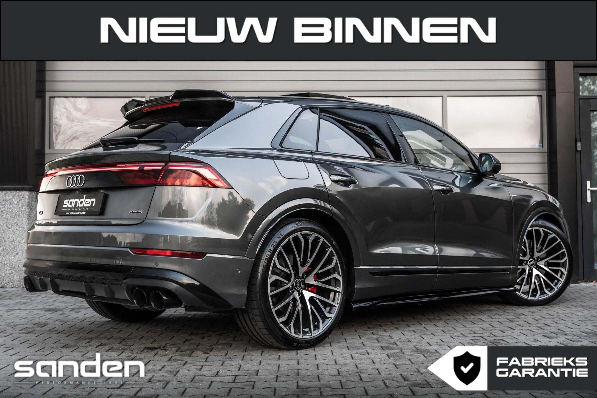 Audi Q8 60 TFSIe quattro Competition|VOL|B&O|Pano|23"|RSseat, Automaat, Dealer onderhouden, Zwart, 2995 cc