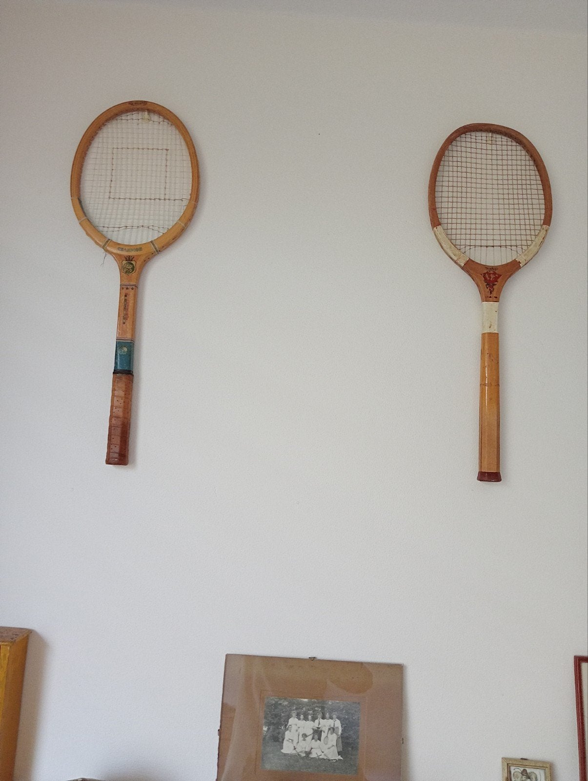Vintage houten tennisracket - Champion Play, Ophalen of Verzenden