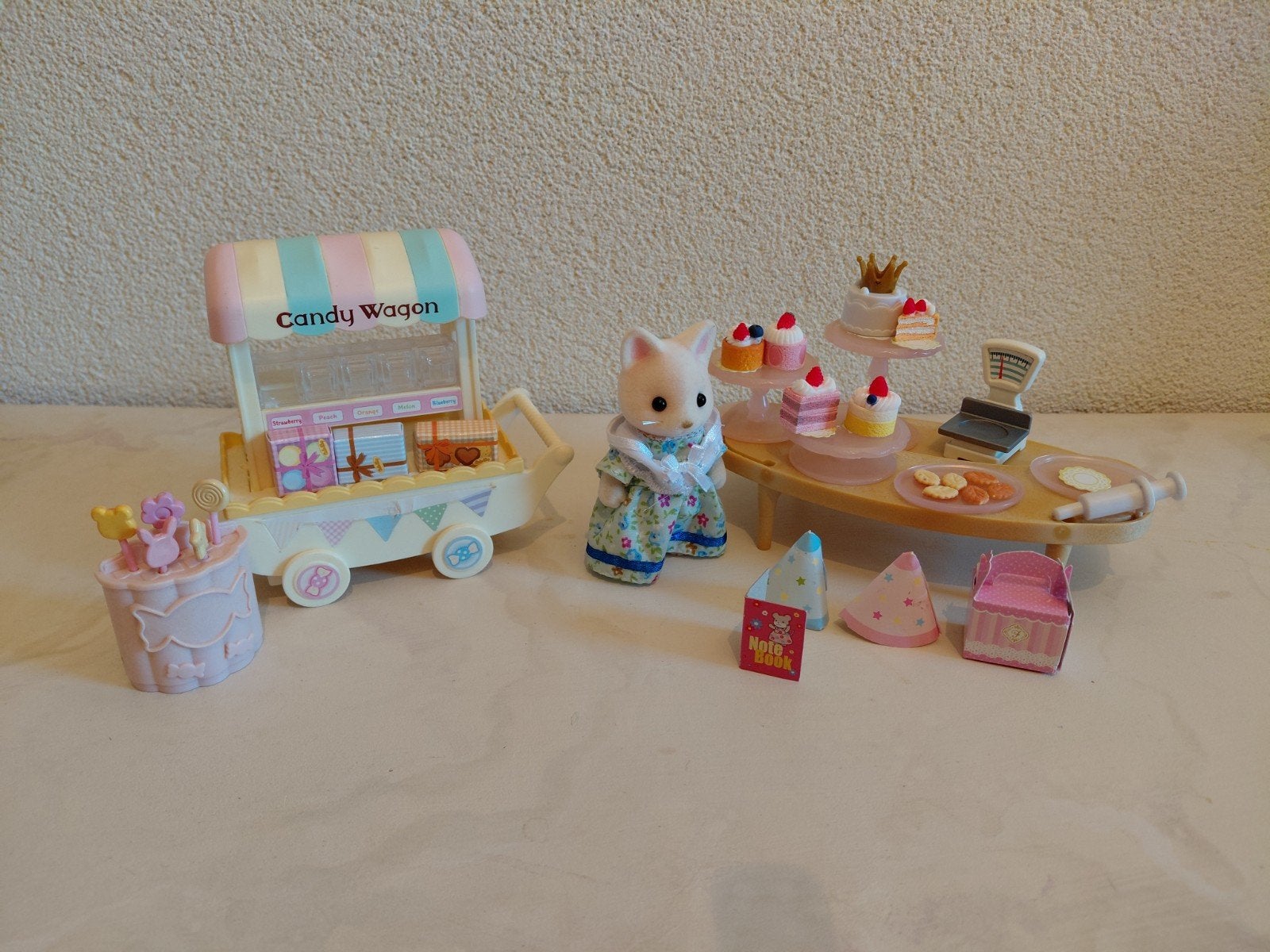 Sylvanian Families Candy Wagon 🍬🍭 + Taarten Shop.🎂🍰, Ophalen of Verzenden, Gebruikt, Toebehoren