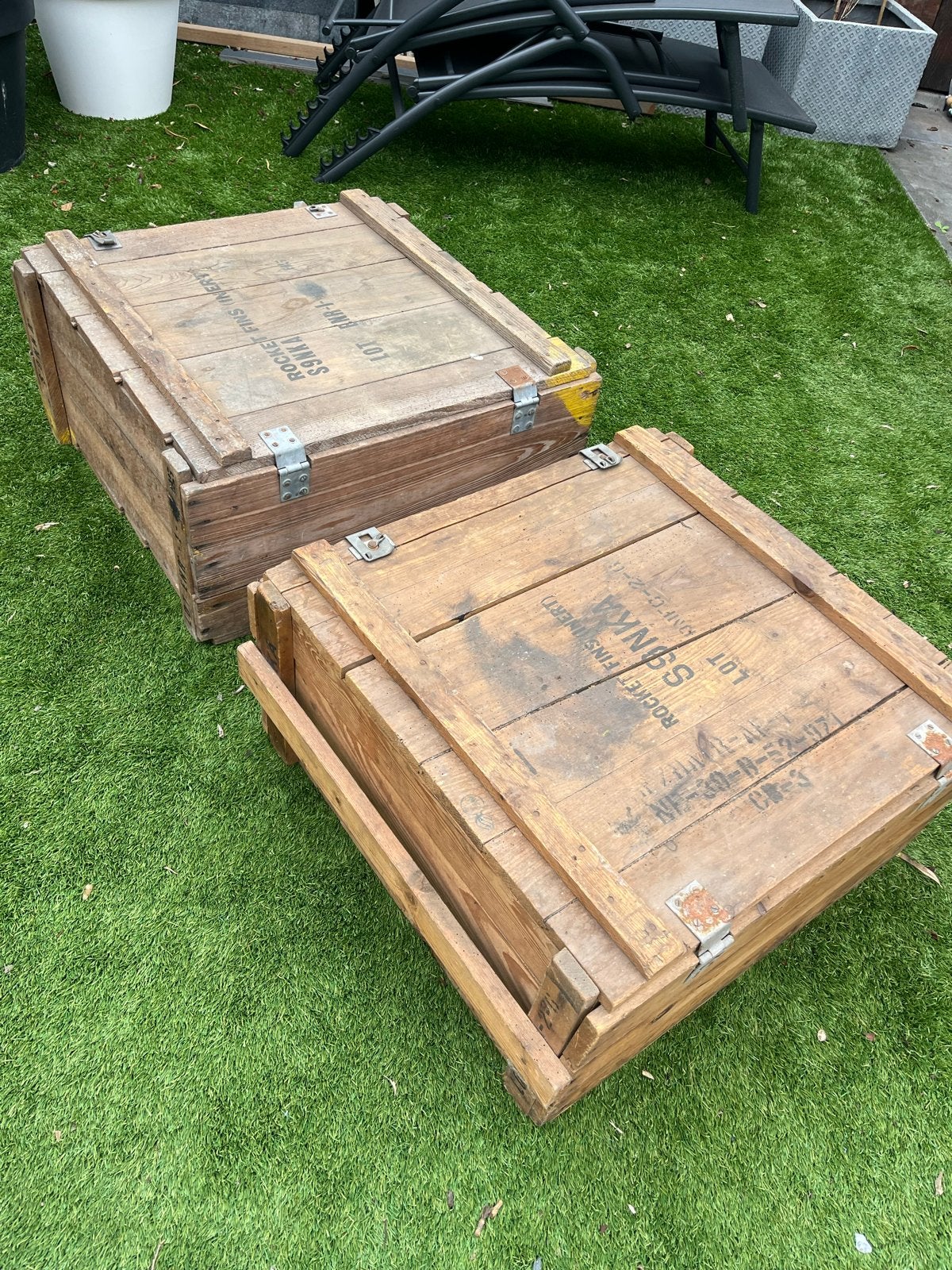 Sonka munitiekisten - Vintage militaire opslagkisten, Ophalen, Landmacht, Overige gebieden, Kist of Geocache