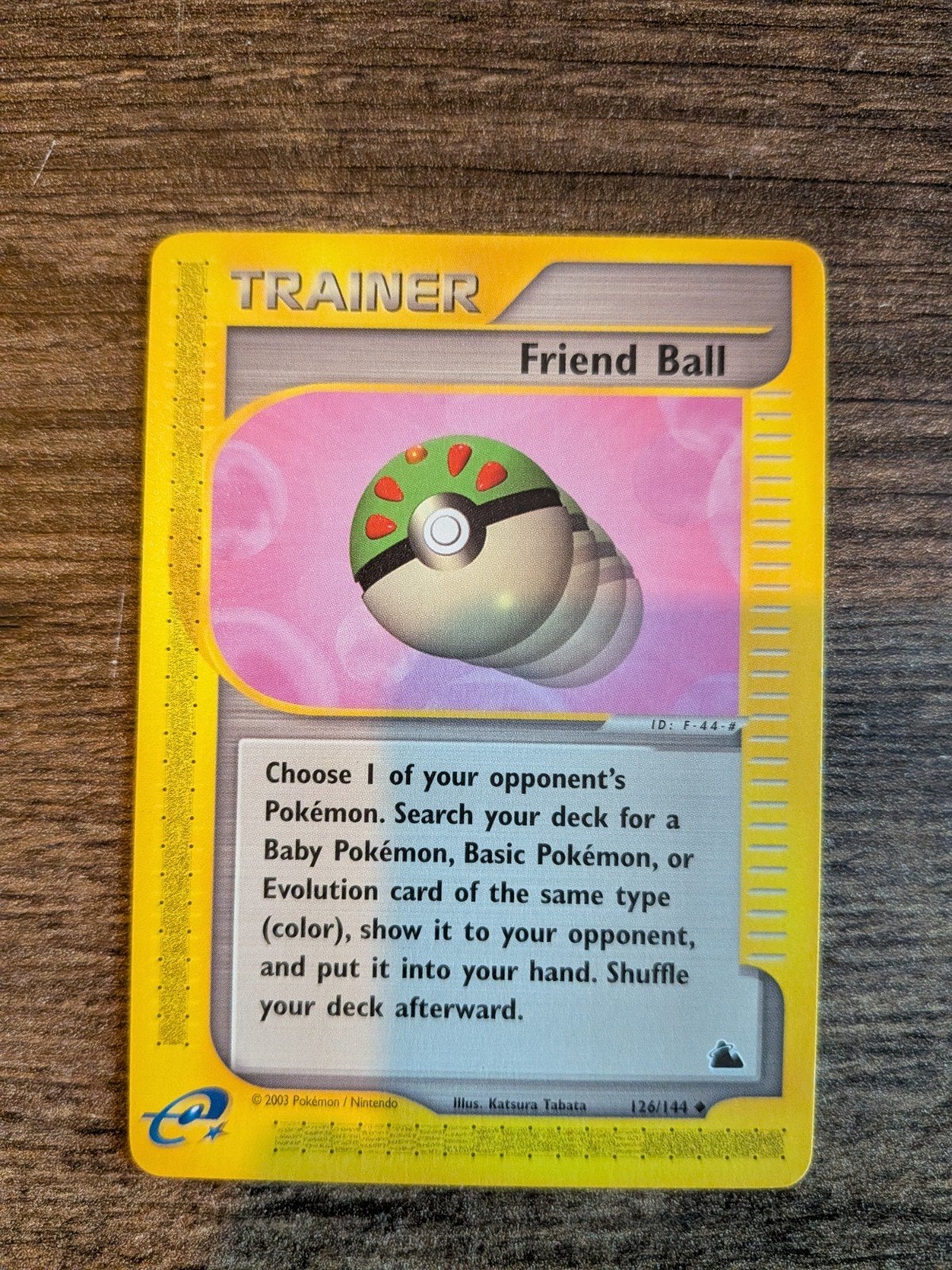 Friend Ball Skyridge Pokémon Kaart 126/144 (EN), Ophalen of Verzenden, Zo goed als nieuw