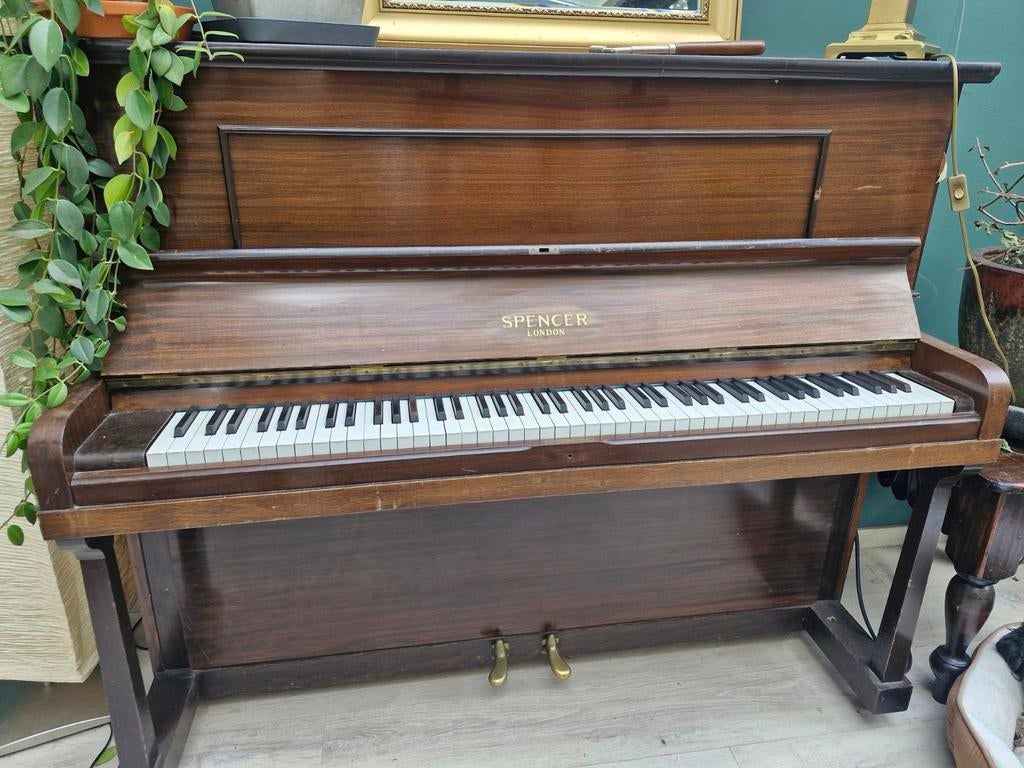 GRATIS Spencer London Piano - Klassiek Houten Instrument, Ophalen of Verzenden, Gebruikt, Bruin, Piano