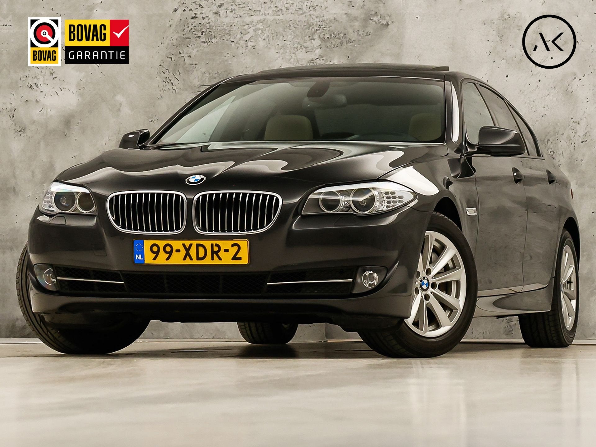 BMW 5 Serie 528i High Executive 245Pk Automaat (SCHUIFDAK, G, Auto's, Automaat, Gebruikt, Zwart, Bedrijf