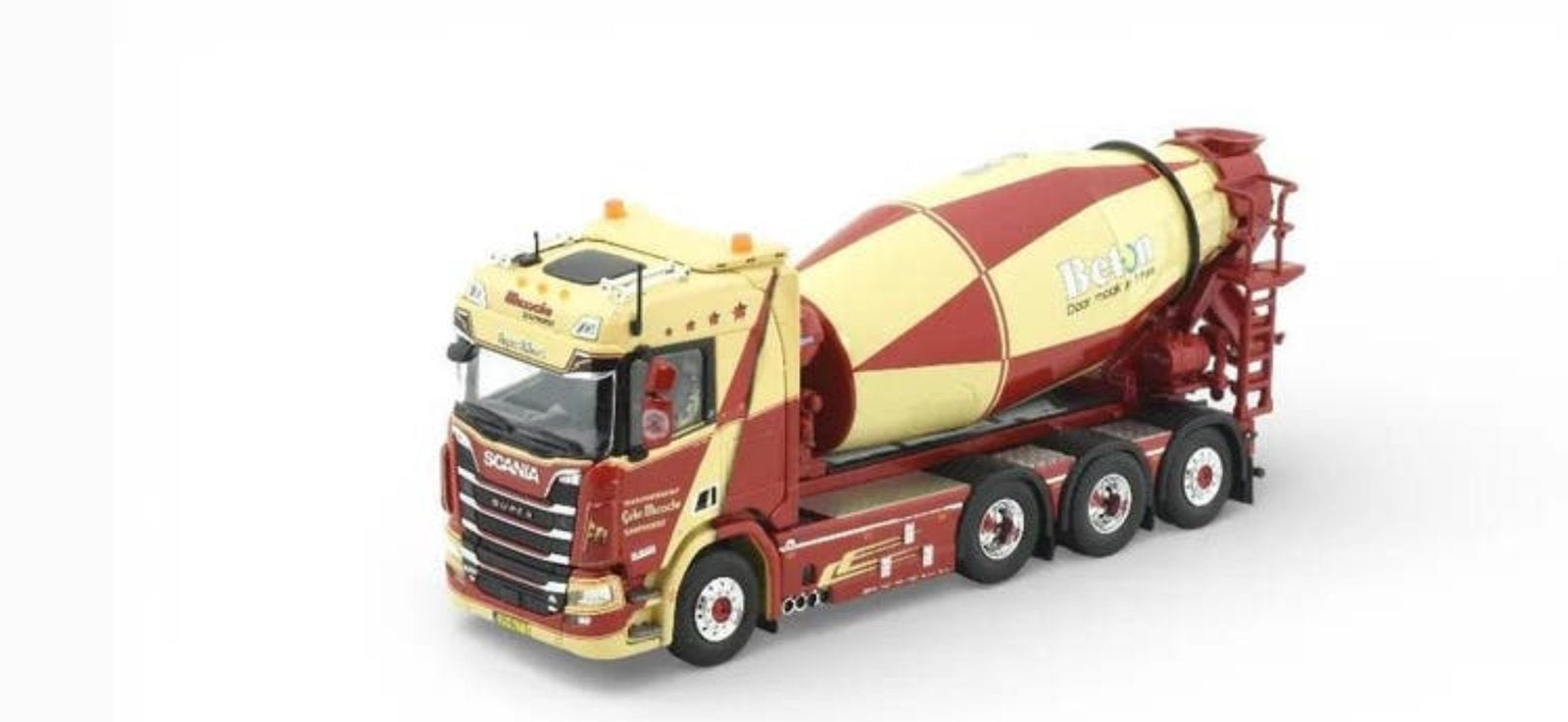 Tekno Scania Next Gen R650 motorwagen met mixer, Ophalen of Verzenden, Zo goed als nieuw, Bus of Vrachtwagen, Tekno