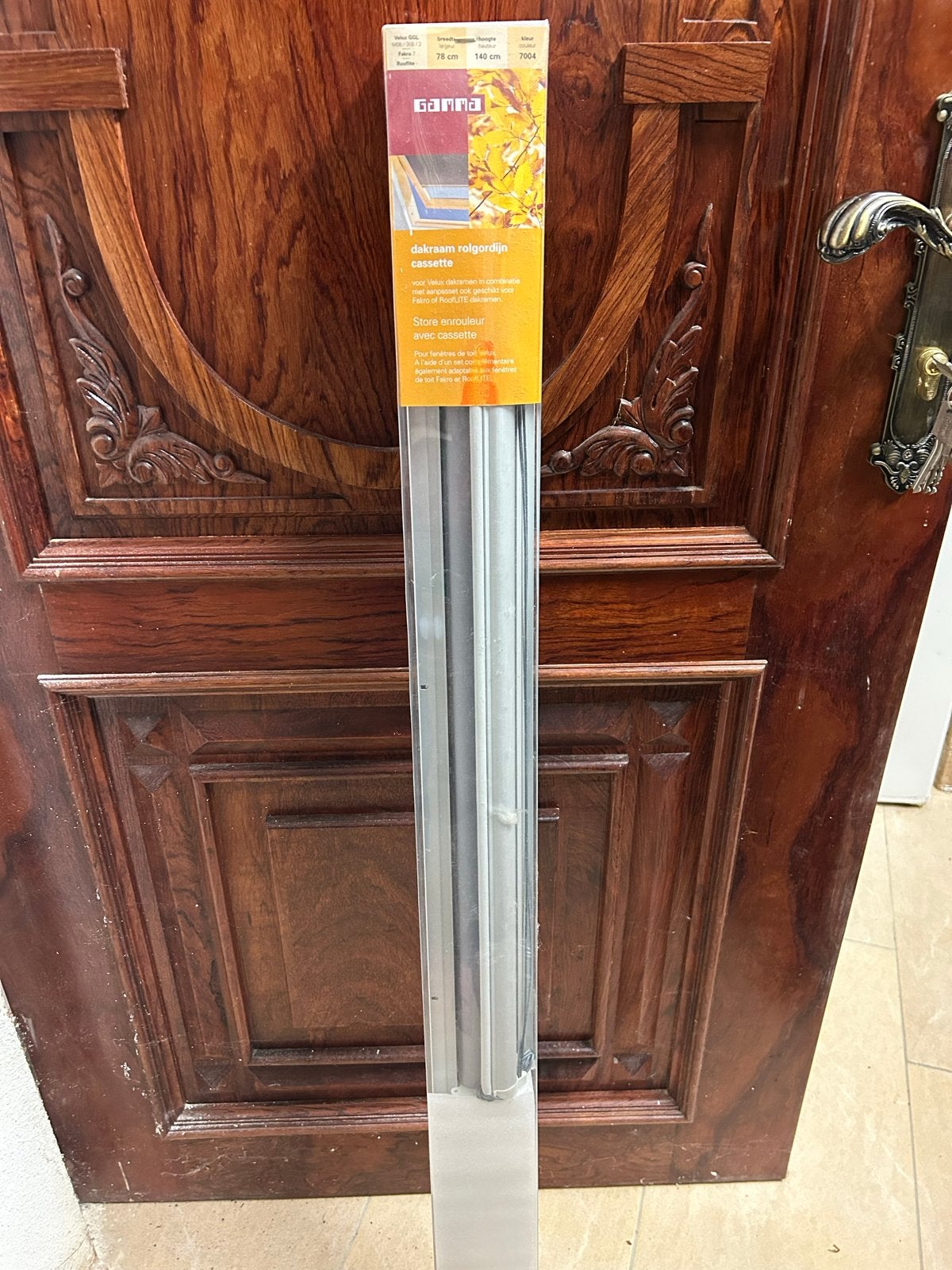 GAMMA Dakraam Rolgordijn Cassette Velux GGL M08/308/2, 100 tot 150 cm, Nieuw, Grijs, 50 tot 100 cm
