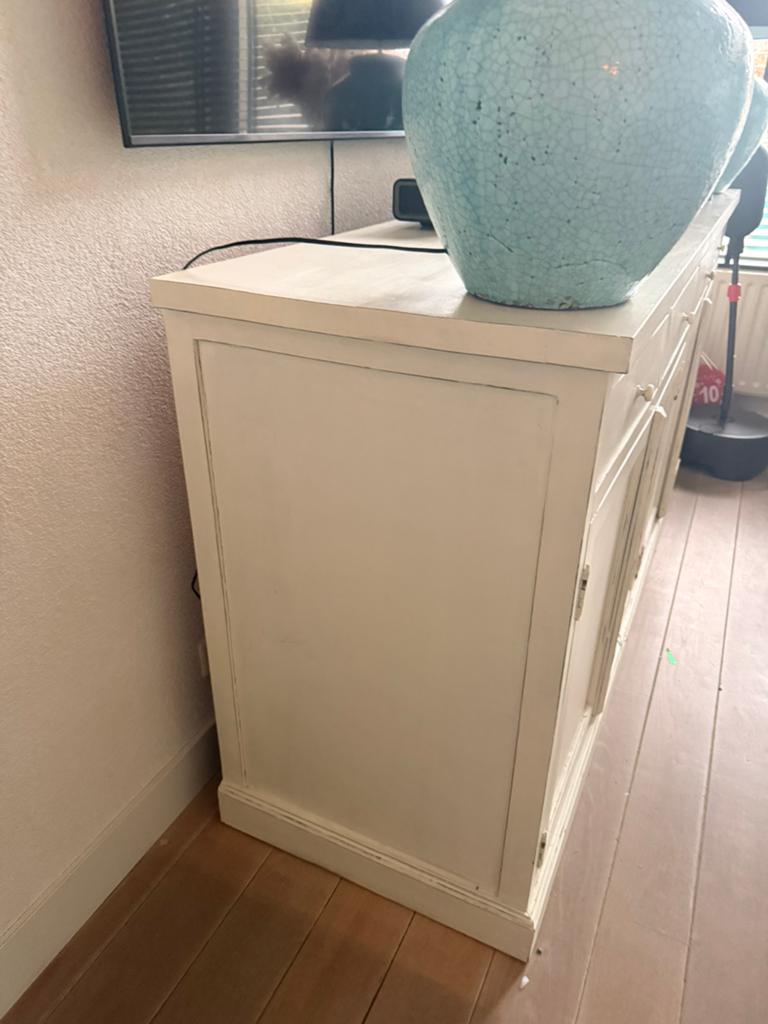 Te koop wegens nieuw interieur, Huis en Inrichting, Kasten | Dressoirs, Ophalen, Met deur(en), Teakhout, 200 cm of meer