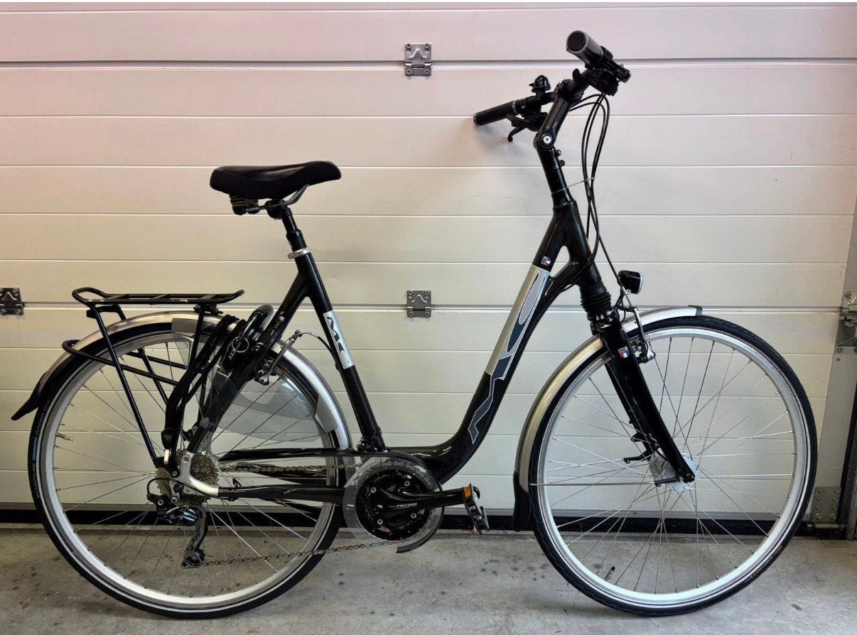 Multi Cycle volledig carbon lichtgewicht damesfiets maat 57, 28 inch, Velgrem, 56 cm of meer, Zo goed als nieuw
