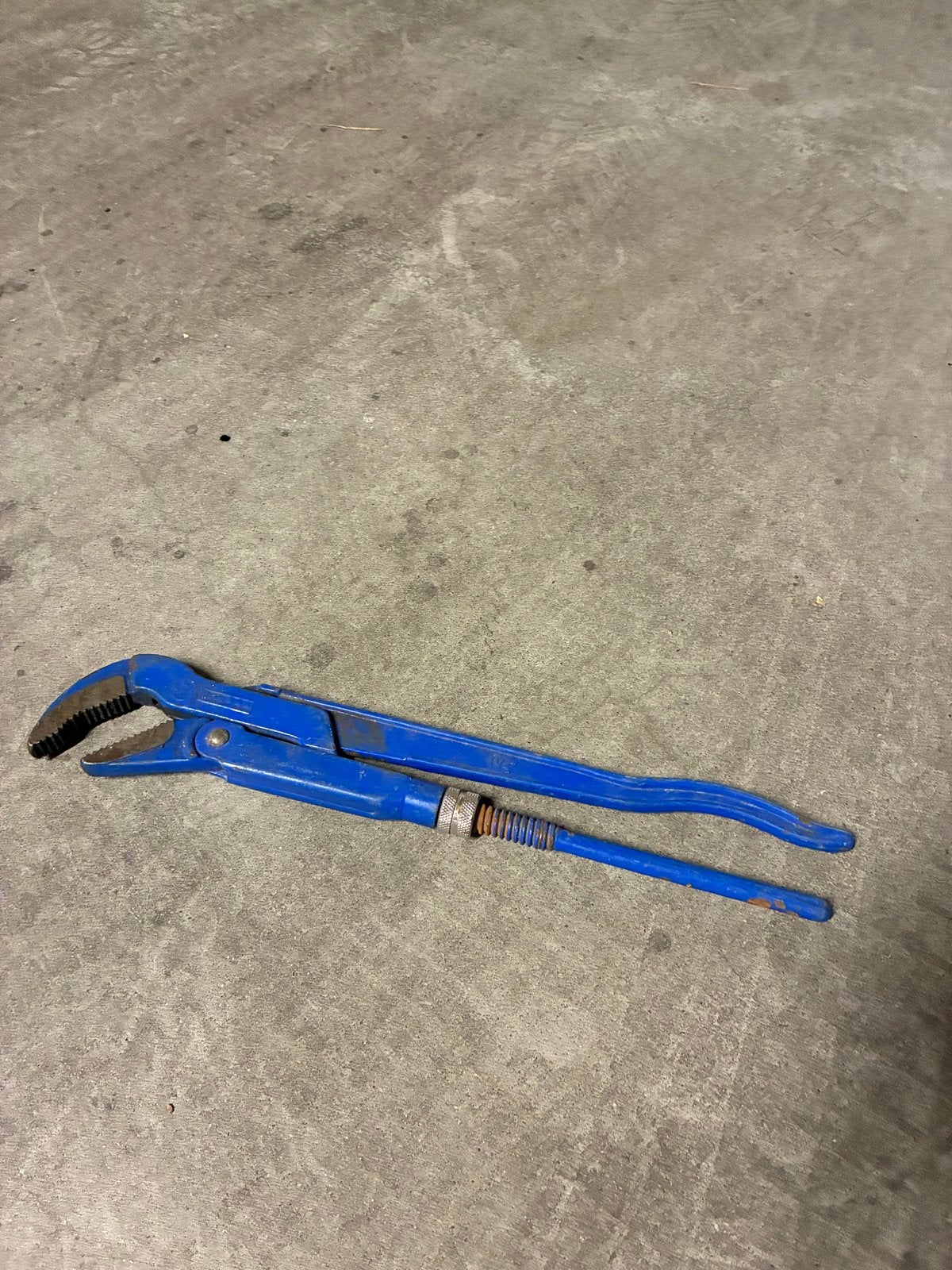 Gebruikte blauwe waterpomptang, Doe-het-zelf en Verbouw, Gereedschap | Handgereedschap, Ophalen, Gebruikt, Tang, Overige merken