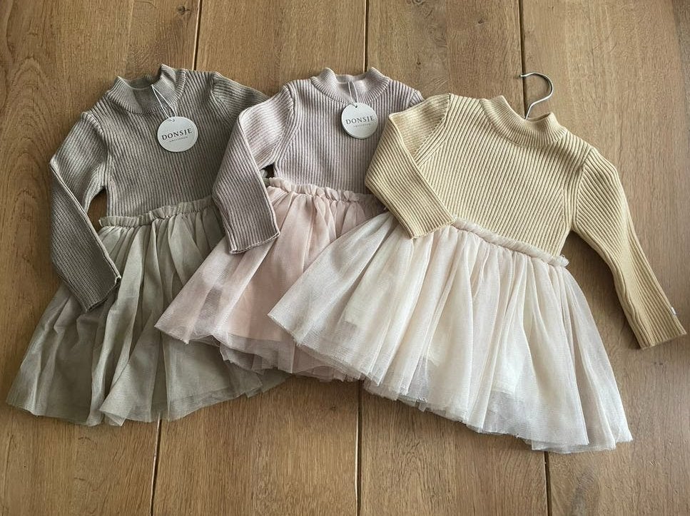 3x Donsje Lotus jurk, nieuw en gebruikt., Ophalen of Verzenden, Zo goed als nieuw, Meisje, Jurkje of Rokje