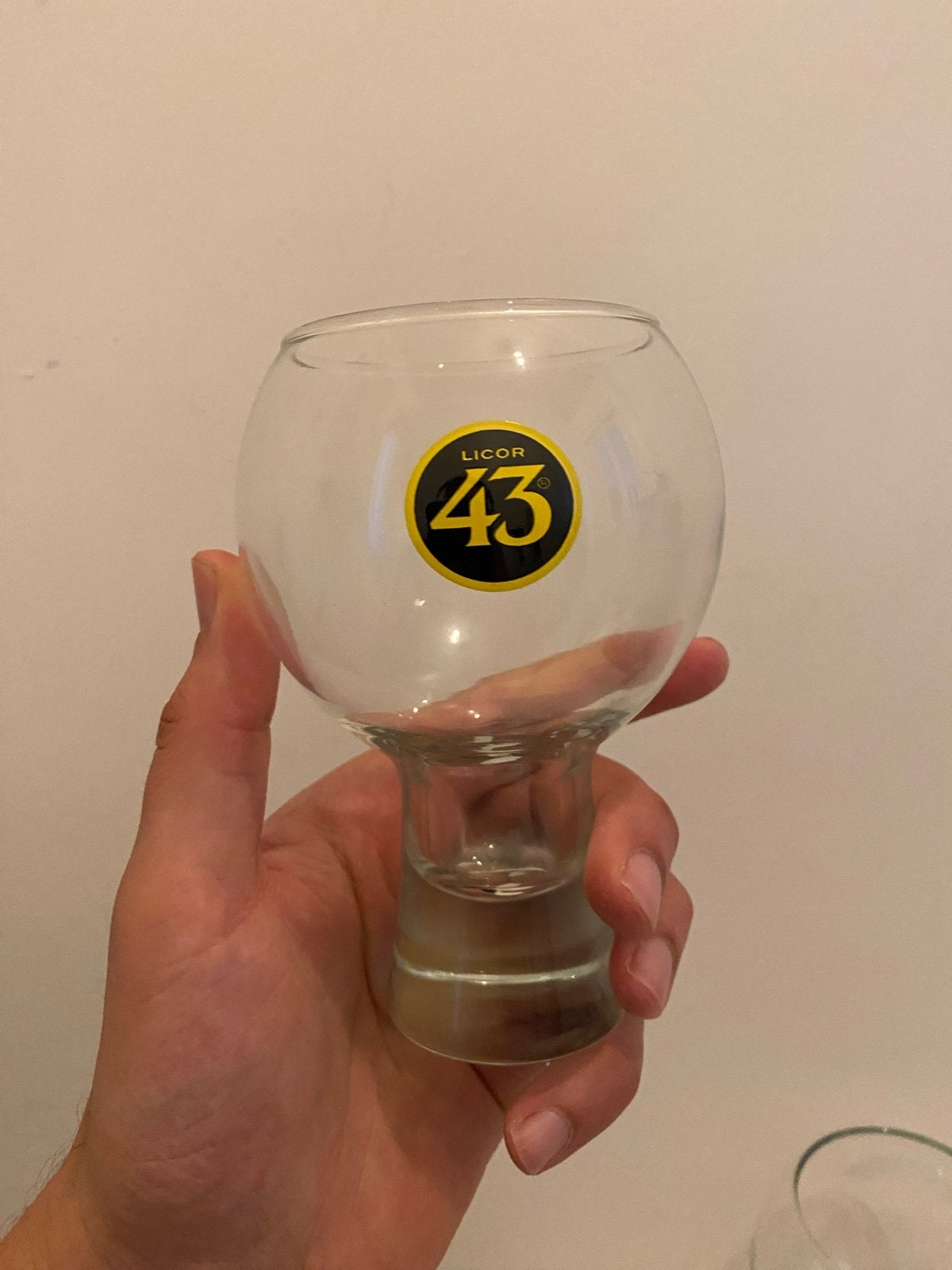 2 stuks Licor 43 glazen, Overige typen, Ophalen of Verzenden, Zo goed als nieuw, Glas