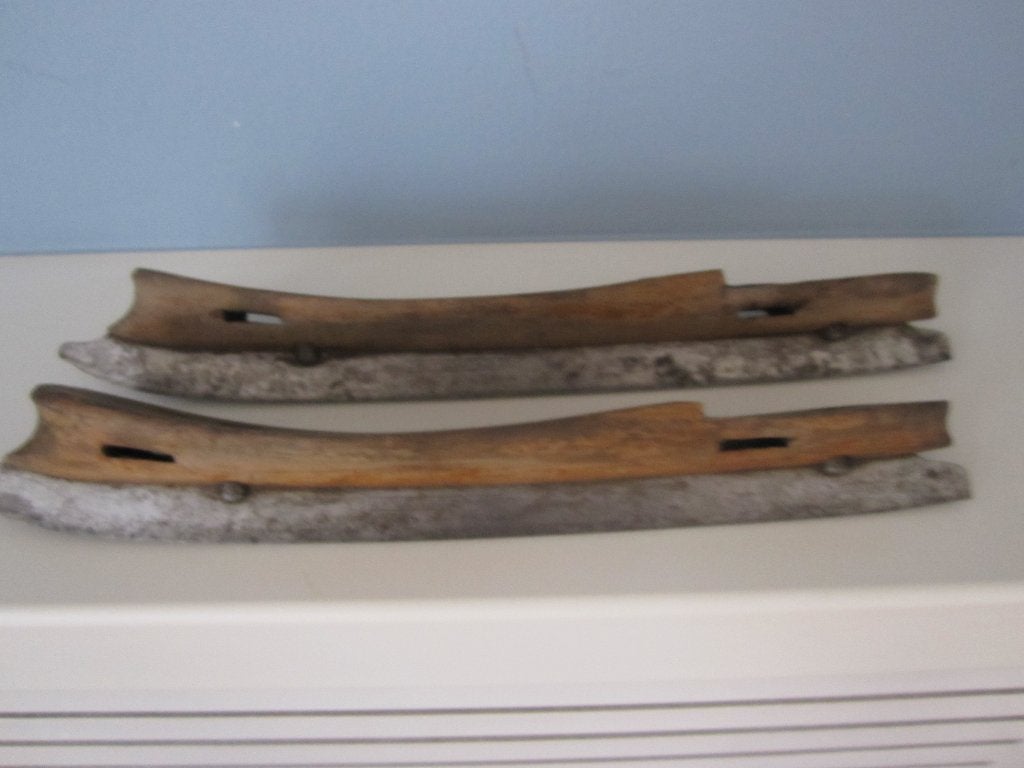 houten schaatsen, Antiek en Kunst, Ophalen of Verzenden