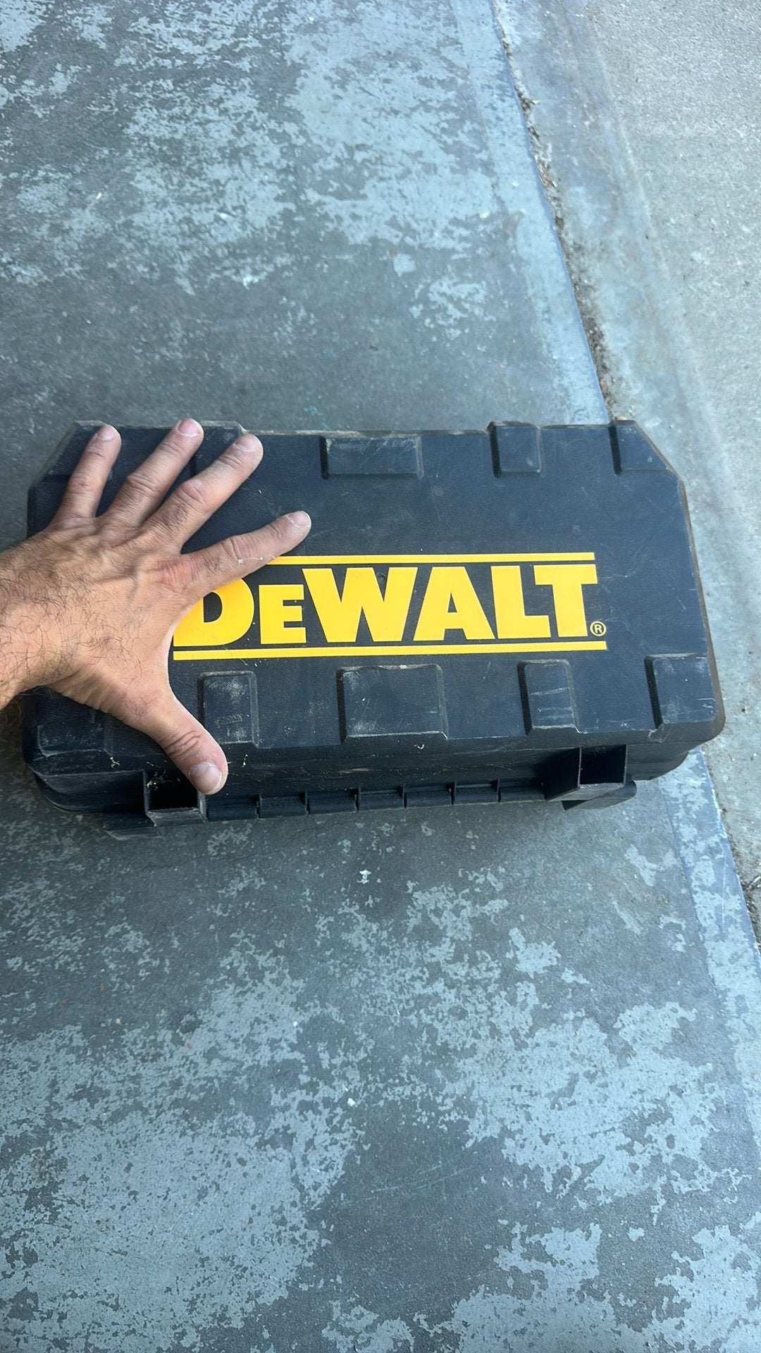Leeg dewalt koffer., Ophalen, Zo goed als nieuw