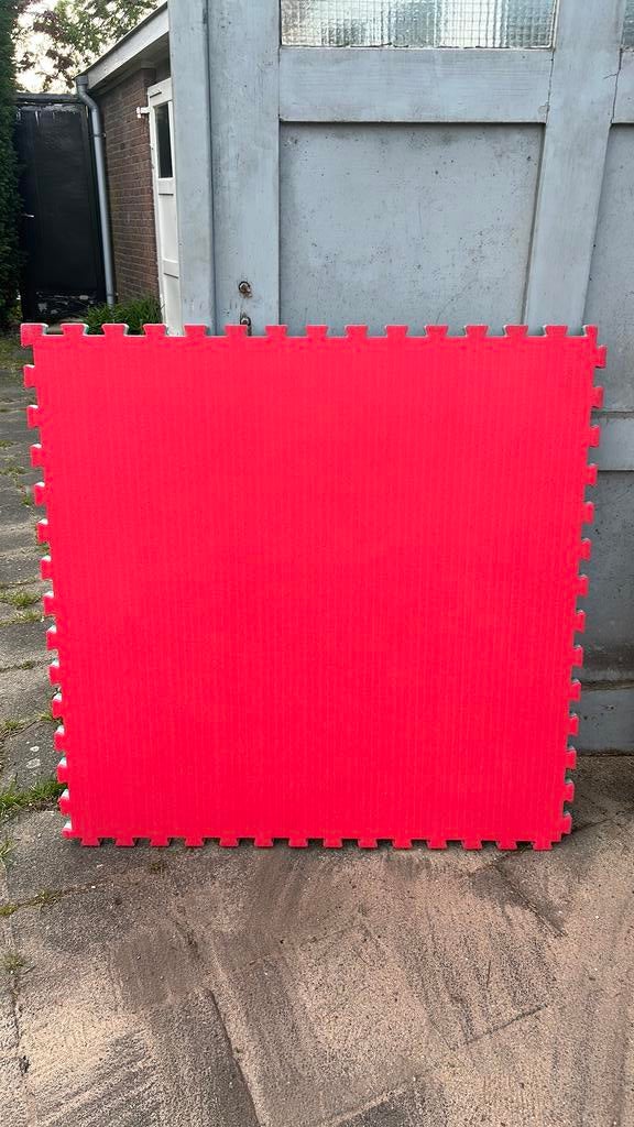 Judomat rood /groen 1m, puzzeljudomat, Maat XL, Ophalen, Zo goed als nieuw, Judo