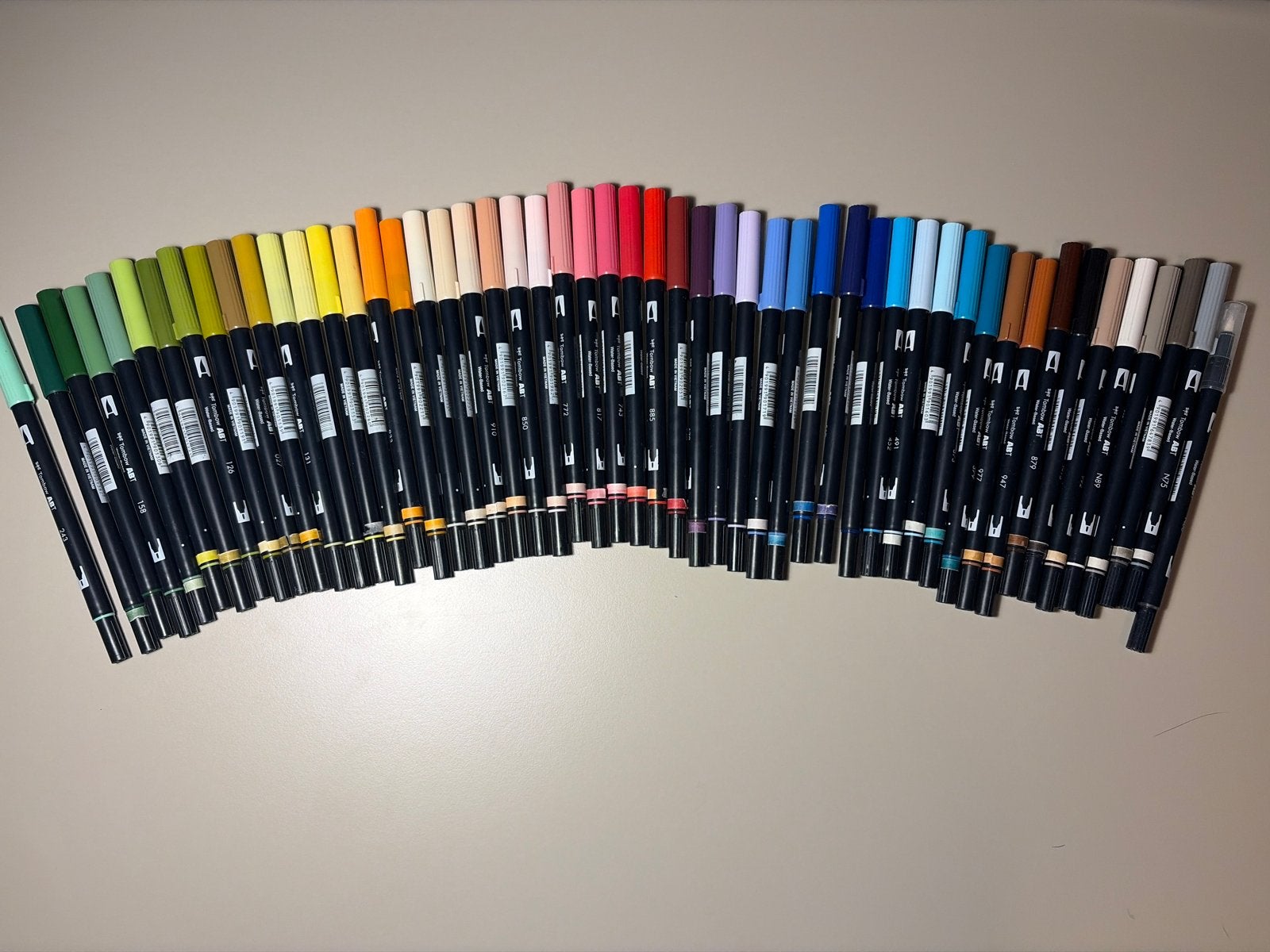 Tombow ABT Dual Brush Pennen Set - 52 Stuks, Ophalen of Verzenden, Zo goed als nieuw, Potlood of Stift