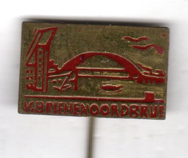 Speldje VAN BRIENENOORDBRUG ROOD ROTTERDAM (A4), Ophalen of Verzenden, Gebruikt, Overige onderwerpen