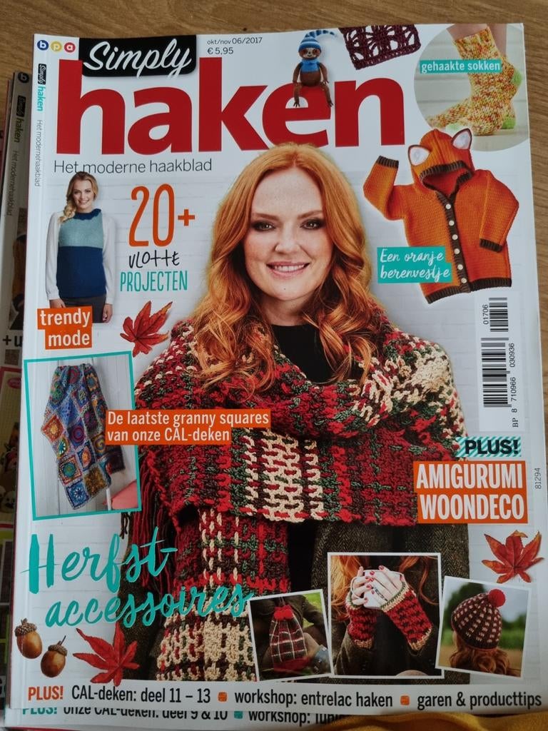 Simply Haken Magazine Okt/Nov 06-2017 - 20+ Projecten, Ophalen of Verzenden, Haken, Patroon of Boek