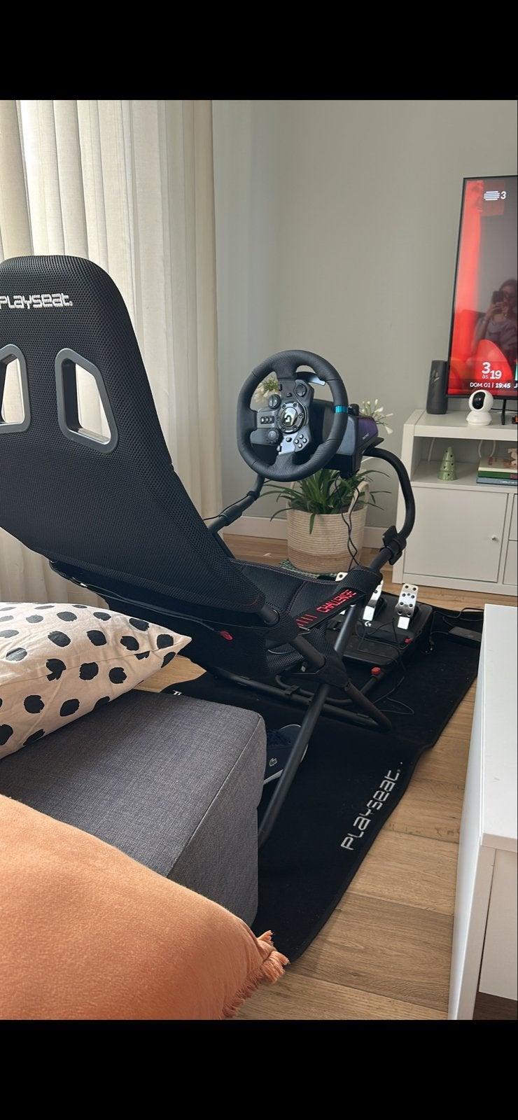 Sim Racing Set: Stuur, Pedalen, Antislipmat & Opvouwbare Sto, Ophalen, Overige merken, Zo goed als nieuw