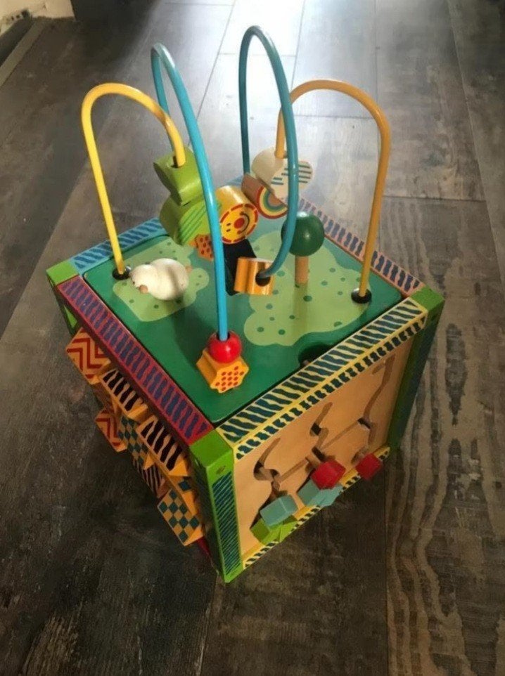 2 Houten Blokkenboxen, Kinderen en Baby's, Speelgoed | Houten speelgoed, Ophalen of Verzenden, Gebruikt, Overige typen