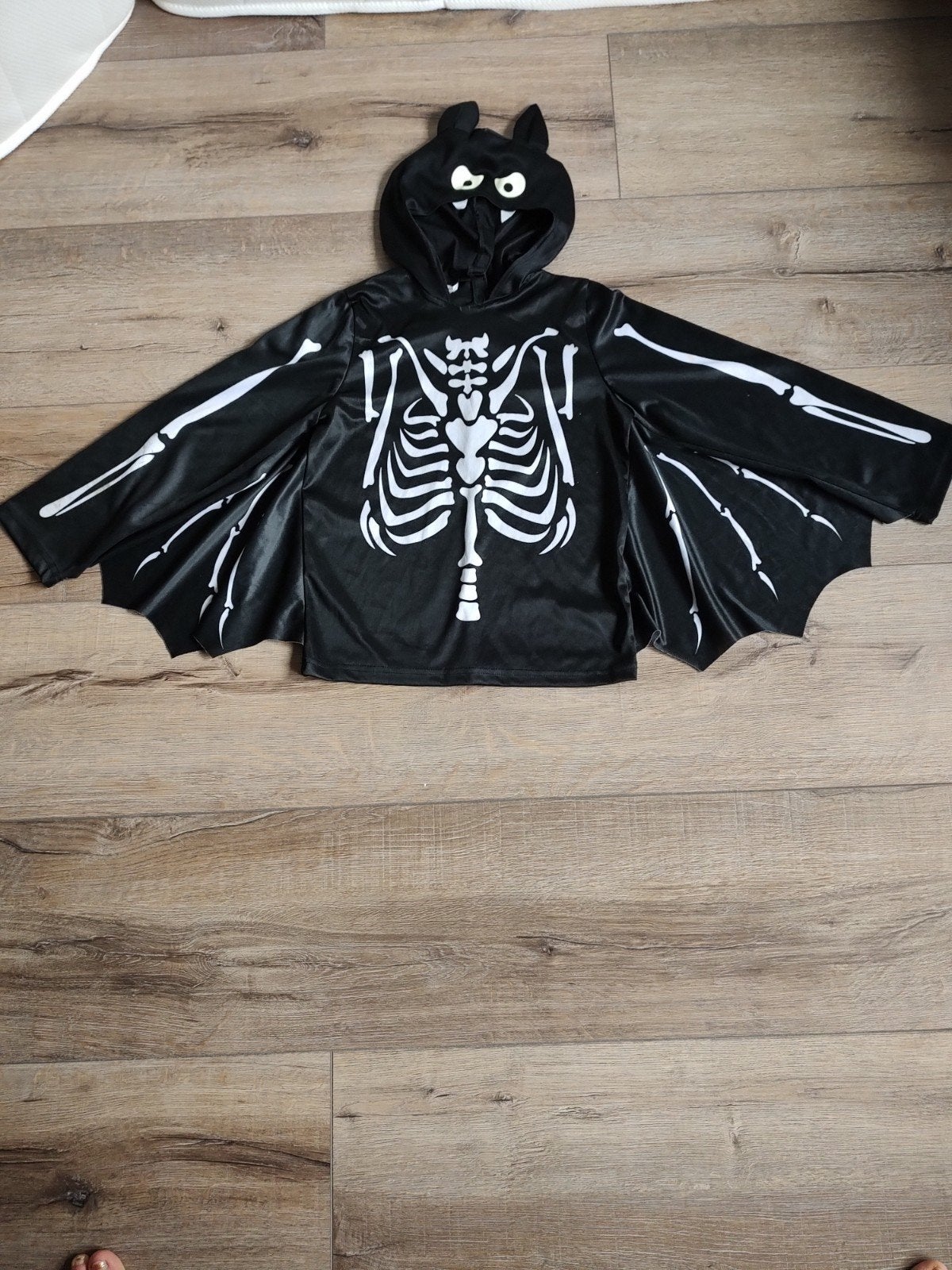 Verkleedshirt vleermuis skelet, Ophalen of Verzenden, Zo goed als nieuw, 134 t/m 140, Jongen of Meisje