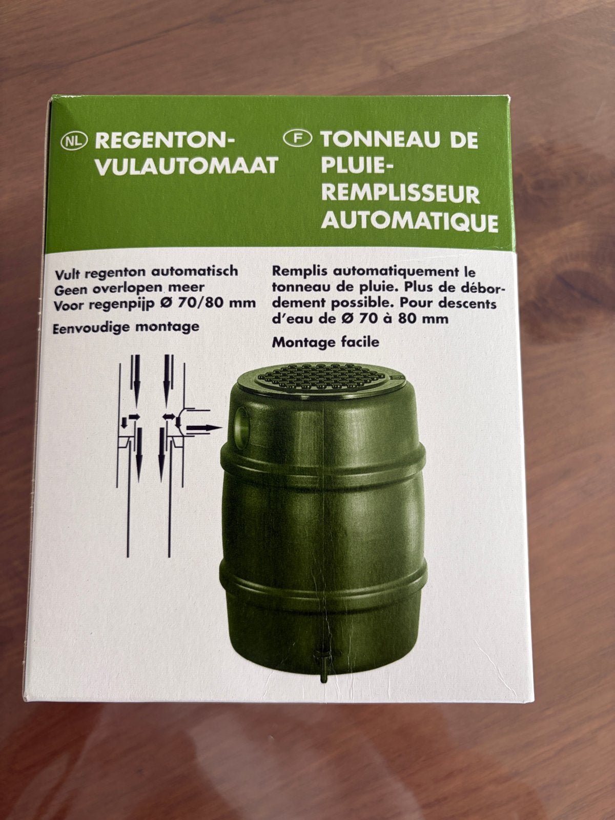 Regenton vulautomaat voor regenpijp Ø 70-80 mm, Ophalen of Verzenden, Nieuw, Kunststof