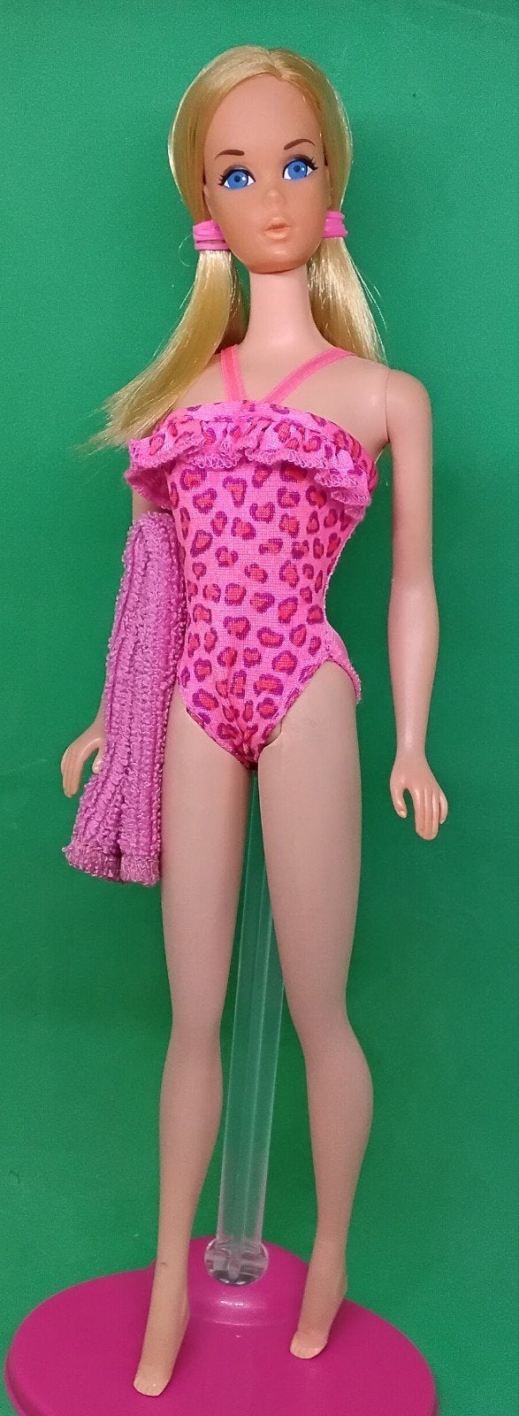 Vintage Barbie Badpak Print Mattel, Verzenden, Gebruikt, Kleertjes