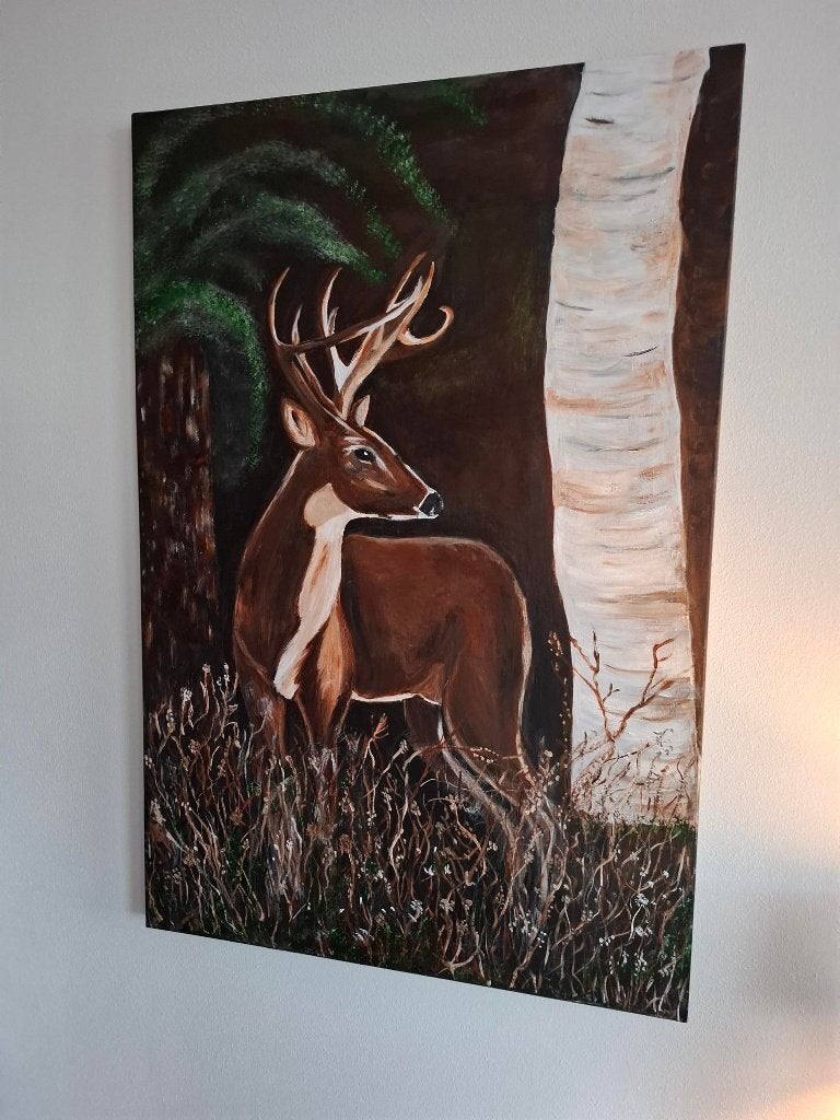 Mooi acryl schilderij 120 bij 80 cm, Ophalen of Verzenden