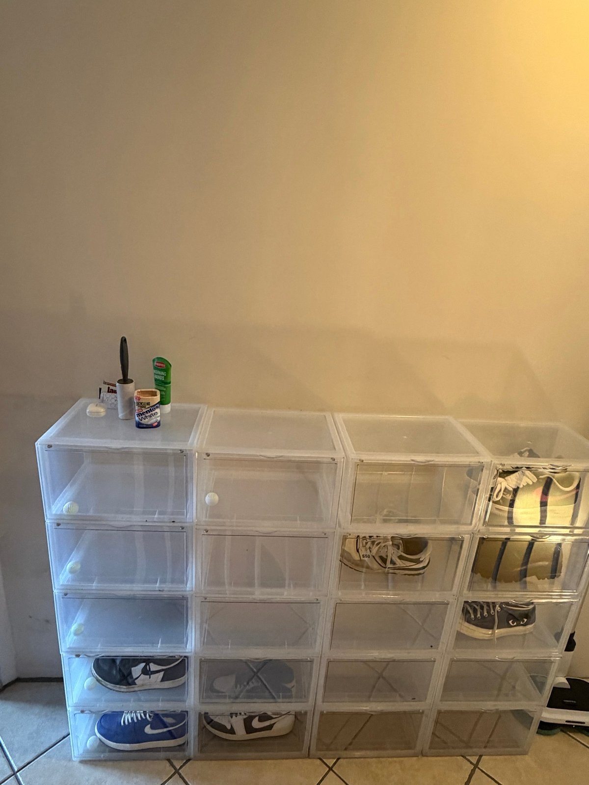 Transparante Schoenendozen met Magneetsluiting (16 stuks), Ophalen of Verzenden, Gebruikt