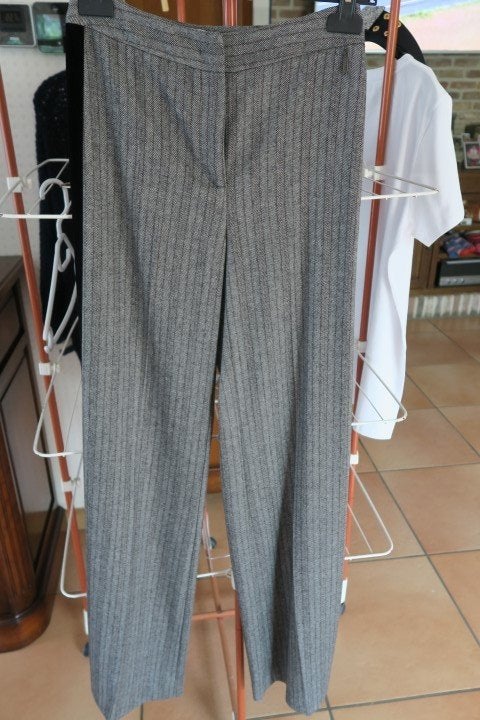 Broek nieuw zwart grijs zijstreep zwart Nenette mt 34 (it38), Ophalen of Verzenden, Maat 34 (XS) of kleiner, Nenette, Nieuw