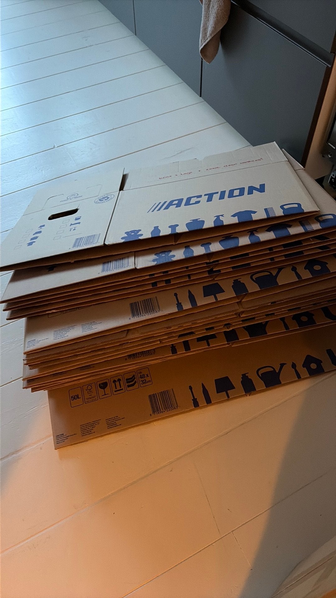 gebruikte verhuisdozen, Ophalen, 40 tot 60 cm, 50 tot 75 cm, 35 tot 50 cm