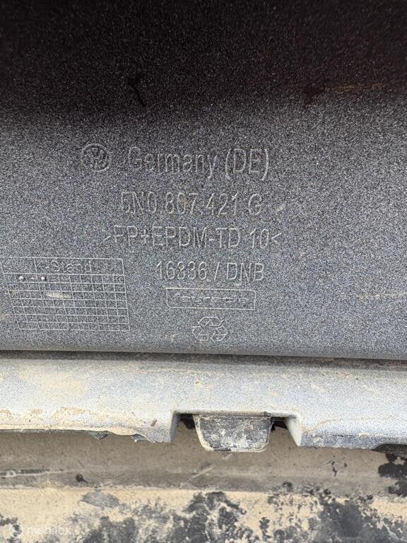 Achterbumper origineel LB9A  VW Tiguan ('07-'19) 5N0807421G, Gebruikt, Volkswagen, Ophalen of Verzenden, Achter