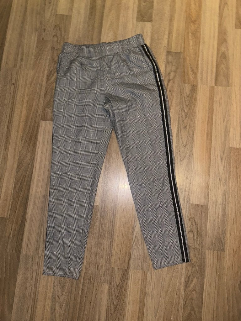 Geruite broek pantalon zwart wit grijs pantalon 158 ruitjes, Kinderen en Baby's, Kinderkleding | Maat 158, Verzenden, Zo goed als nieuw