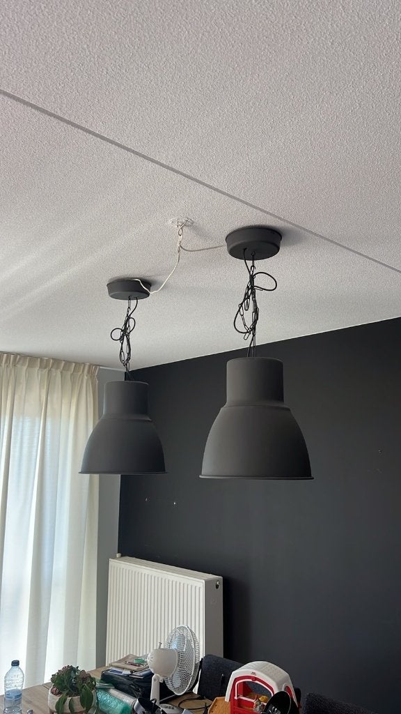 Ikea Hektar lampen 2 stuks, Huis en Inrichting, Lampen | Hanglampen, Ophalen, Gebruikt