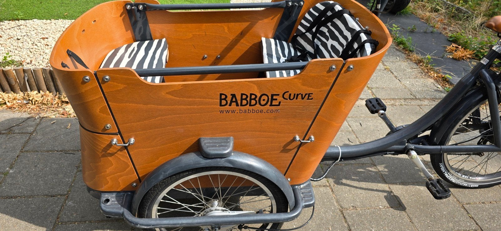 zeer goede staat babboe bakfiets curve GOEDGEKEURD met huif, Overige merken, 4 kinderen of meer, Huif, Ophalen of Verzenden