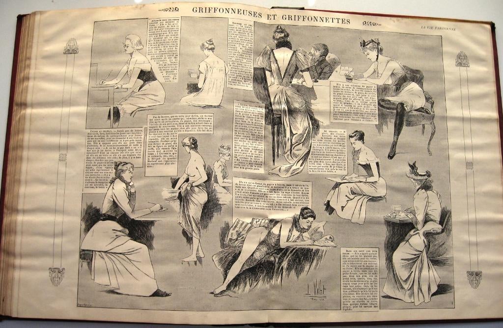 La Vie Parisienne 1892 Verzamelband Juli-Dec. Fin de Siècle, Ophalen of Verzenden
