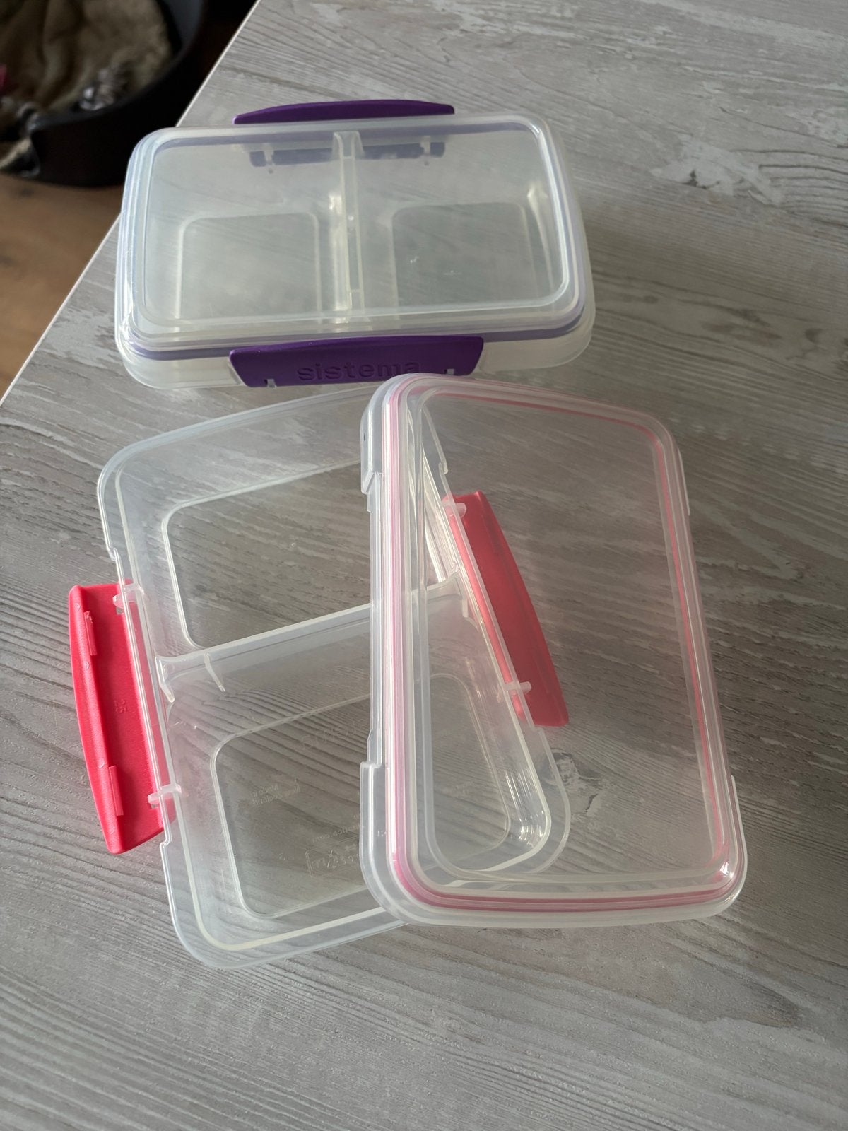Sistema Broodtrommel/Lunchbox - Set van 2, Gebruikt, Kunststof, Ophalen of Verzenden, Overige merken
