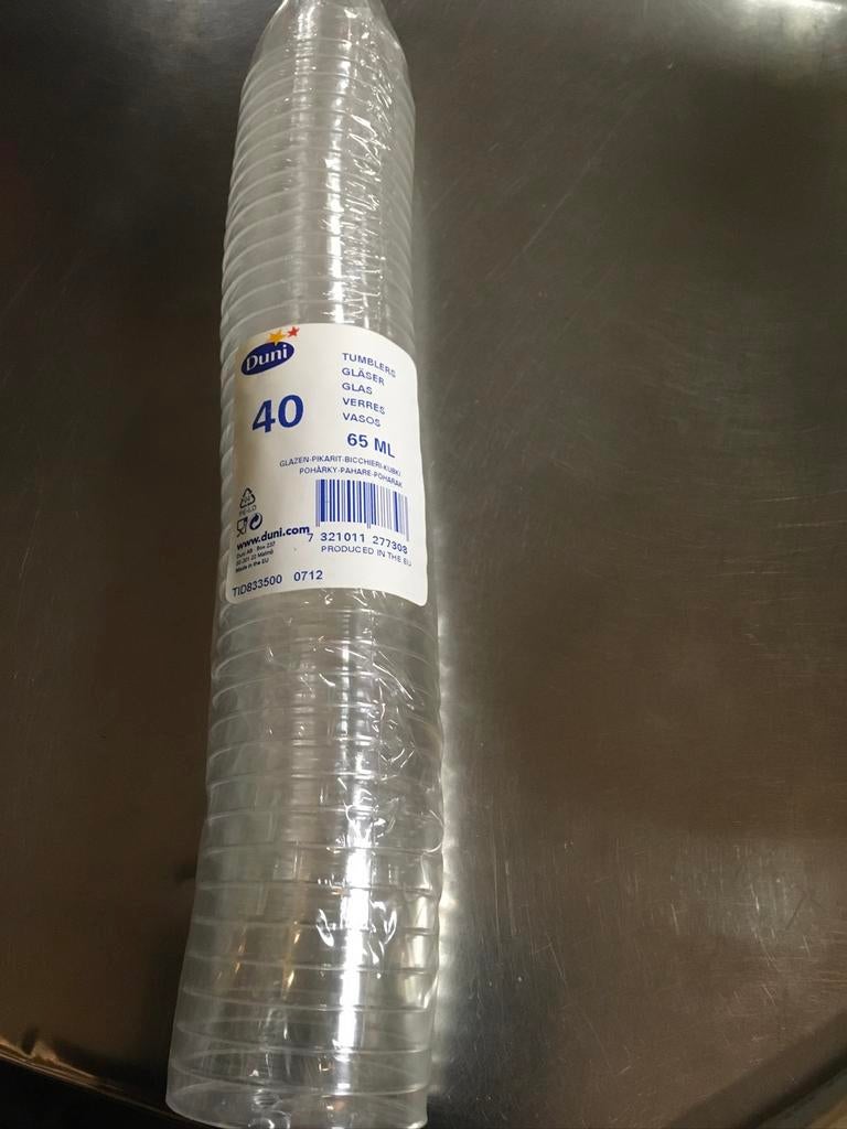 Te koop partij plastic shotjes glaasjes, Ophalen of Verzenden