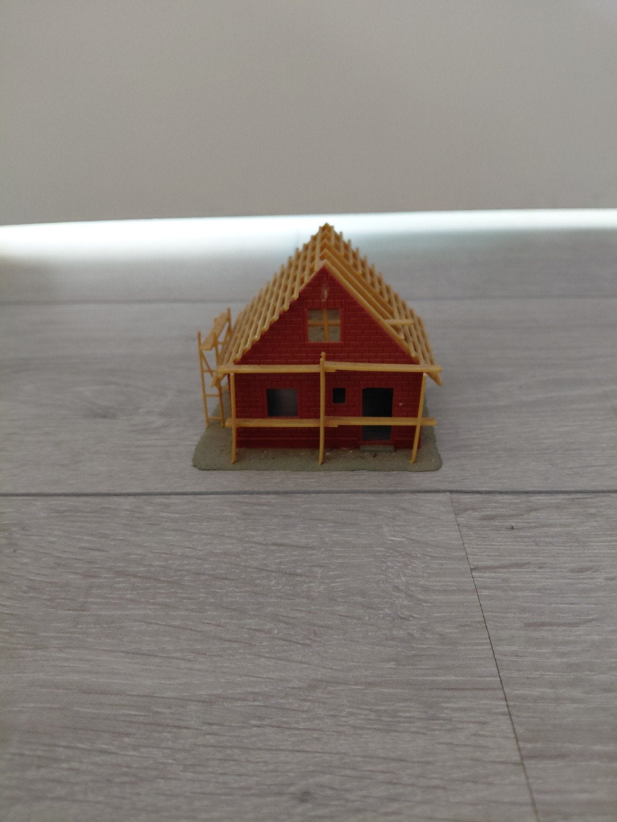 Modelbouw huis in aanbouw HO schaal, Hobby en Vrije tijd, Modelbouw | Overige, Ophalen of Verzenden, Gebruikt