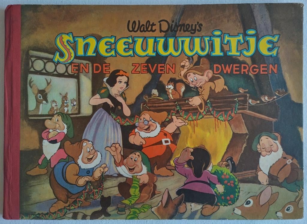 HC plaatjesboek Sneeuwwitje en de zeven dwergen rondom 1955, Boeken, Ophalen of Verzenden, Gelezen, Plaatjesalbum