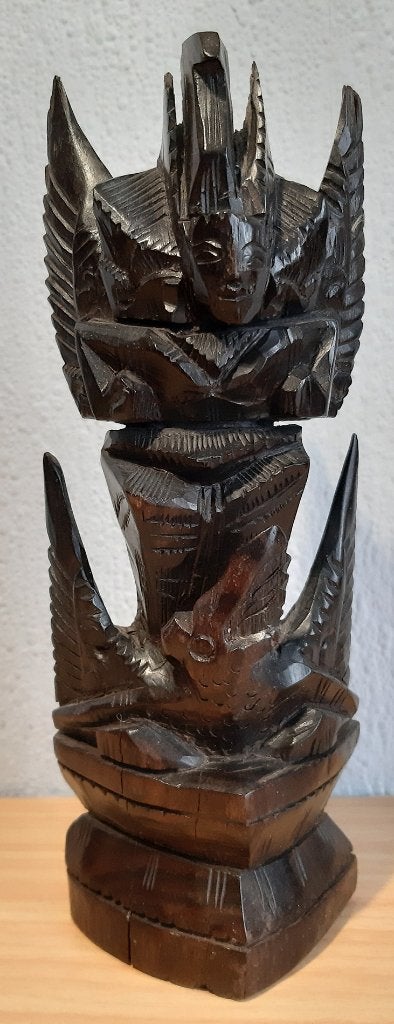 Indonesisch houtsnijwerk Garuda, Hout, Indonesië, 21 cm, Houtsnijwerk