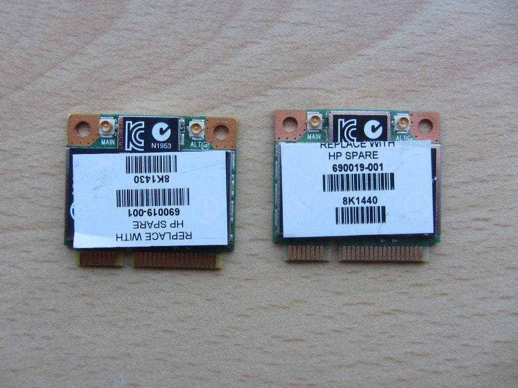 2x Atheros AR9565 802.11b/g/n 1x1 WiFi + Bluetooth 4.0 combi, Ophalen of Verzenden, Zo goed als nieuw, Hp