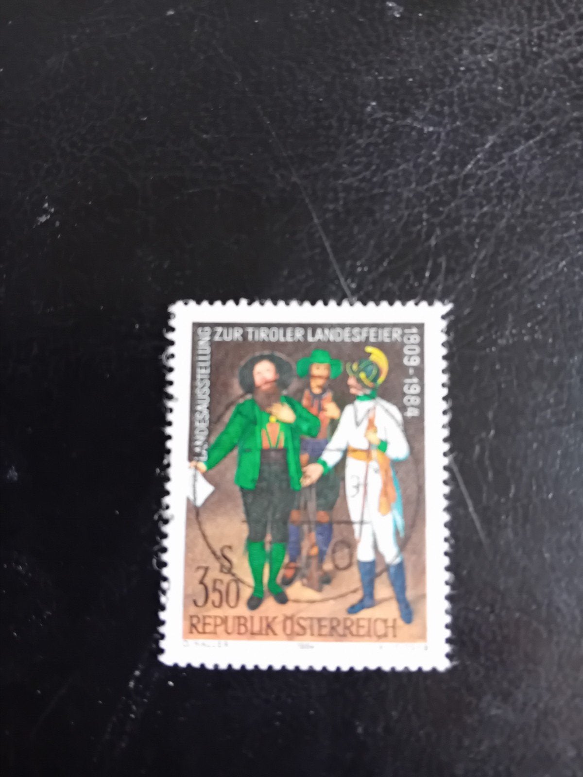 Oostenrijkse postzegel Tiroler Landesfeier 1984, Verzenden, Gestempeld