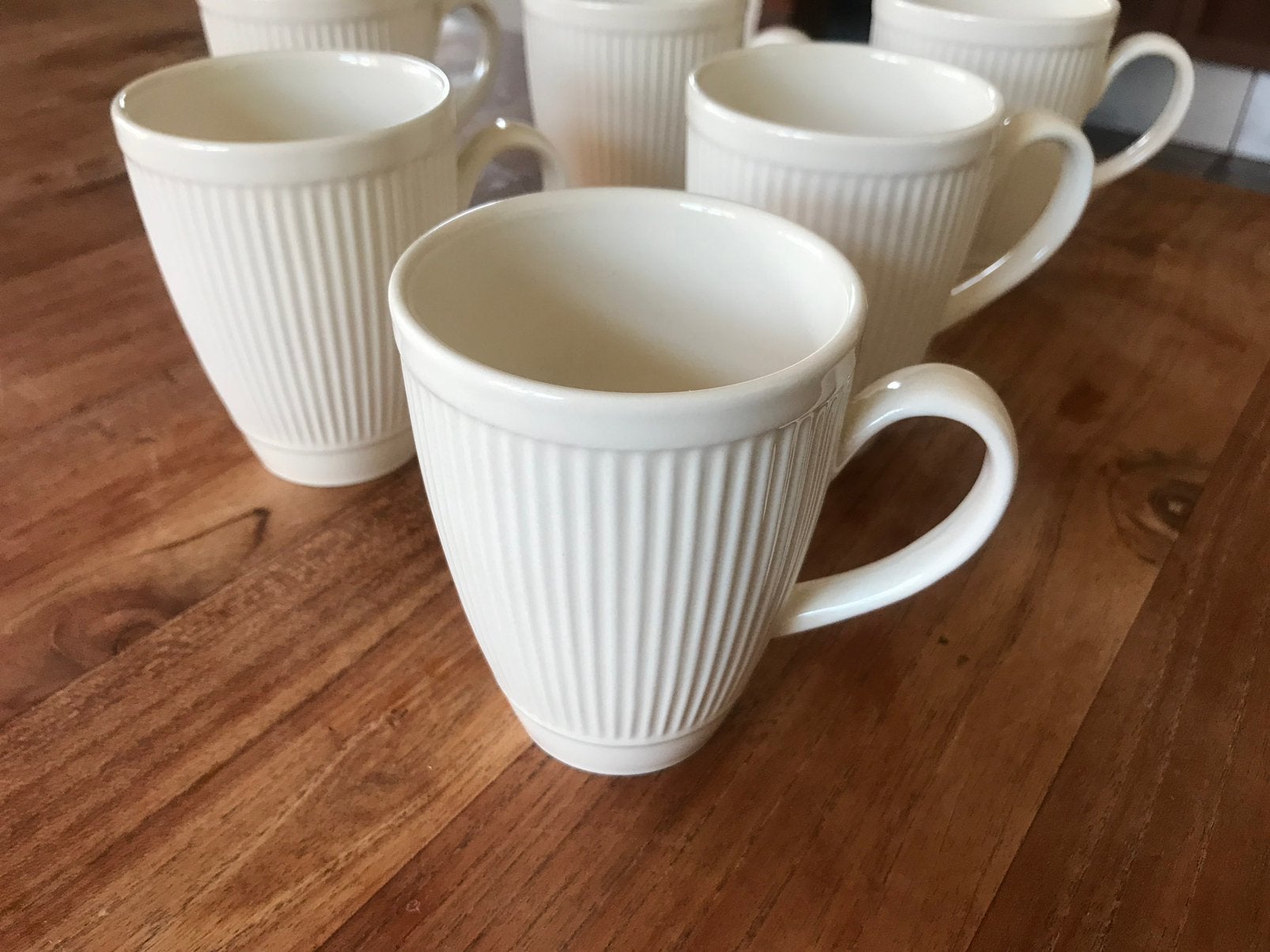 Wedgwood windsor 6 mokken/bekers 10cm hoog, Ophalen of Verzenden, Gebruikt, Wedgwood