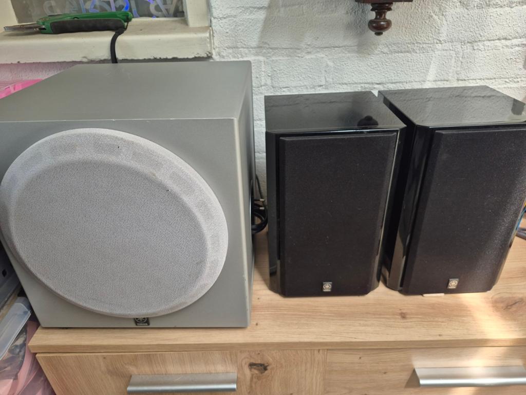 2x yamaha luidspreker met subwoofer, Ophalen of Verzenden, 120 watt of meer, Subwoofer, Overige merken