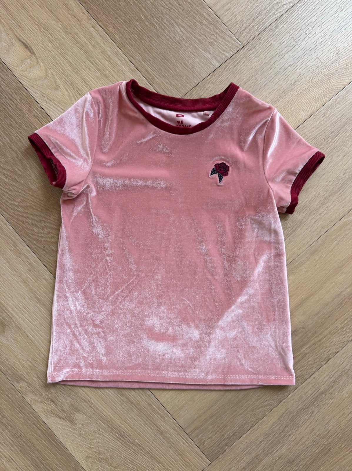 T-shirt, We, velvet stofje, maat 122 / 128, WE, Meisje, Ophalen of Verzenden, Zo goed als nieuw