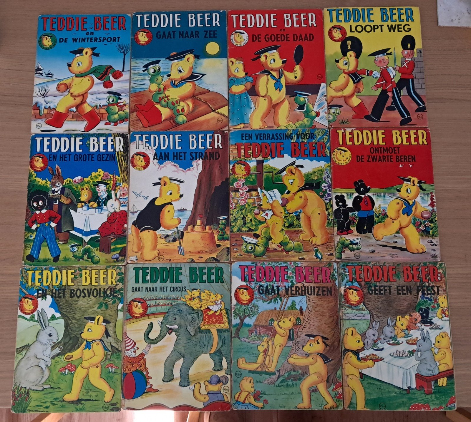 Complete set van 12 'Teddie Beer' boekjes - kinderboeken, Gelezen, Fictie algemeen, Jongen of Meisje, Ophalen of Verzenden